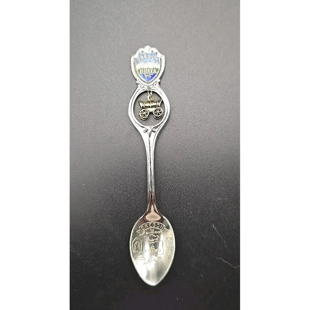 Vinatge Souvenir Spoon Oregon‎ With Train